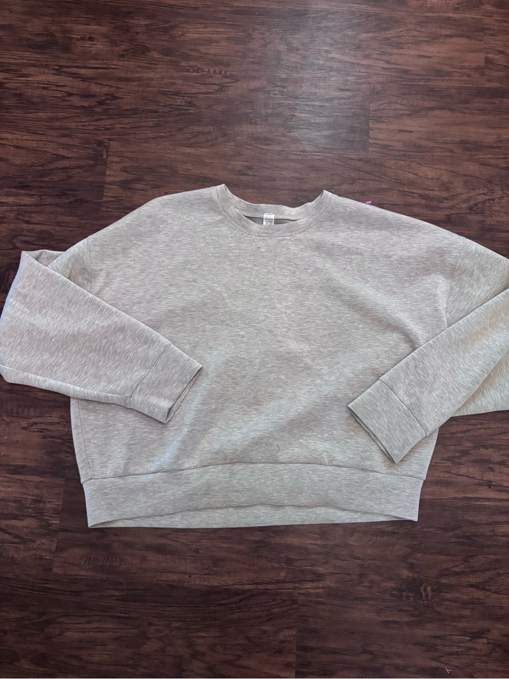 SPANX Heather Gray Crewneck Sweatshirt